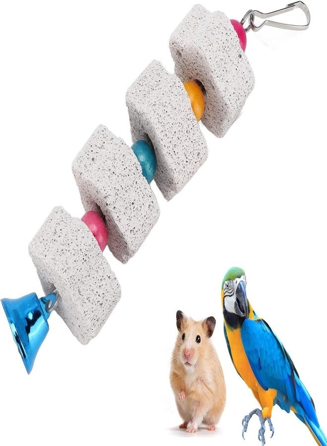 Zhuluck 2Pcs White Bird Beak Grinding Stone Chewing Toys Bird Beak Grinding Stone for Parrots Hamsters and Other Small Animals Pet Supplies Small in Size - Image 4